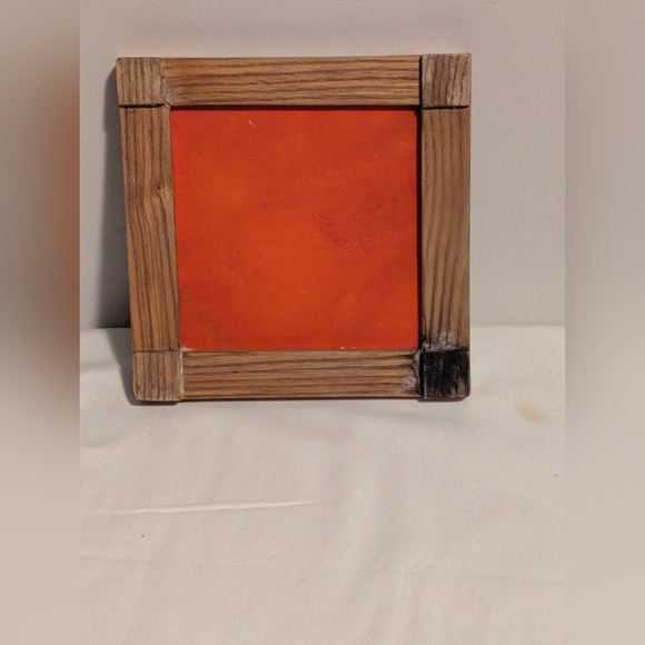 Canada Coats of Arms Wall Art Or Trivet. Wooden Frame With Ceramic Tile. GUC. - Picture 2 of 3